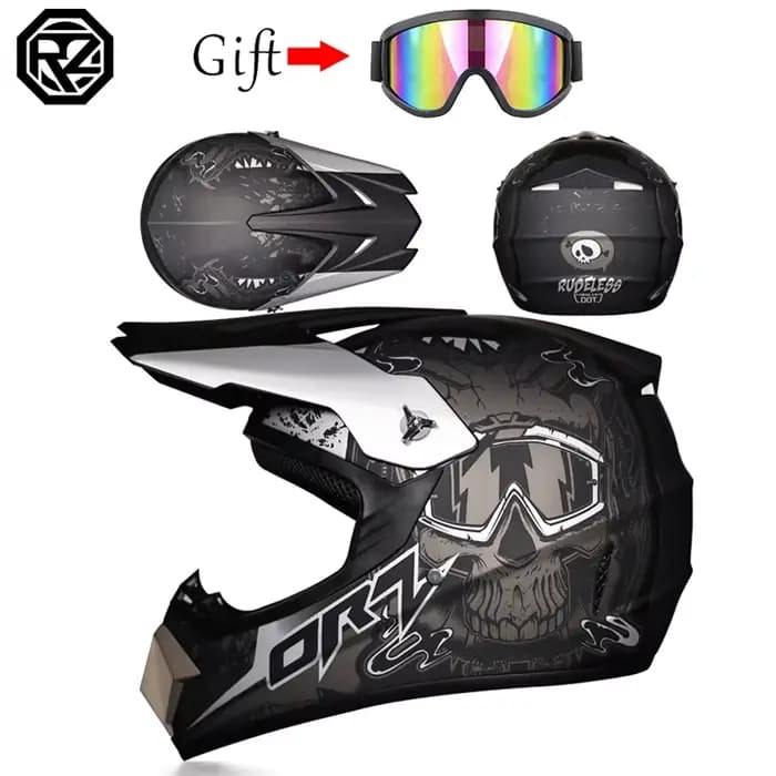 ORZ casque tout-terrain professionnel pour enfants voiture de sport descente AM DH
