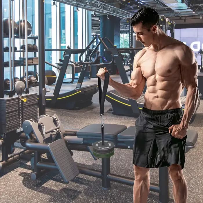 Sangle d'entraînement de lutte des bras, Fitness, poignée de ceinture, exercice d'avant-bras, renforcement, entraîneur de puissance pour Machine à câble et poids libre