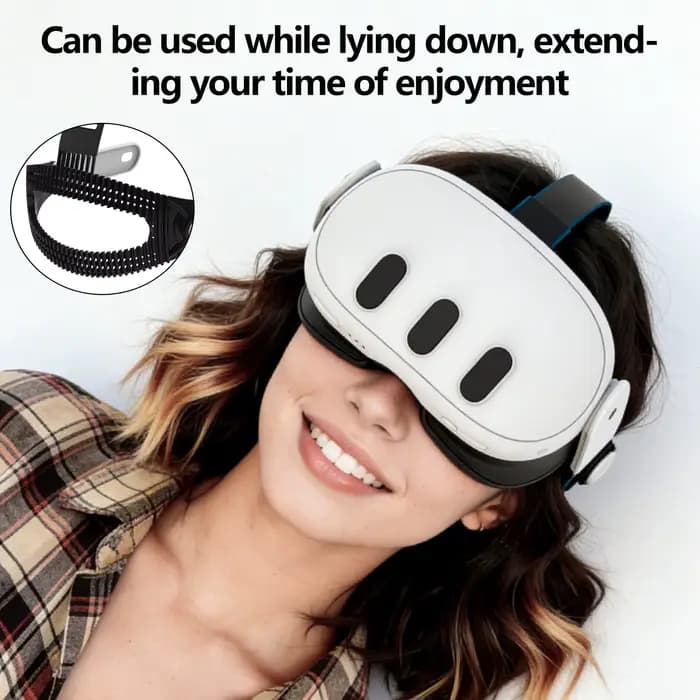 Sangle de tête Elite adaptée pour Meta Quest 3/Quest 3S, douce, confortable, respirante et réglable, accessoire pour casque VR