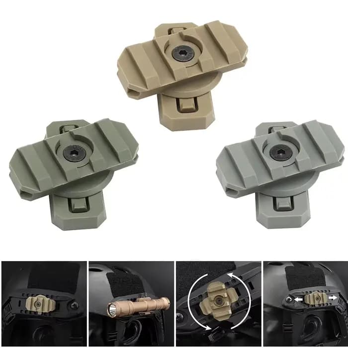 Adaptateur de montage sur rail latéral pour casque