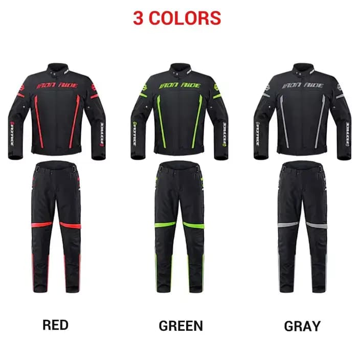 Veste de moto imperméable avec équipement de protection