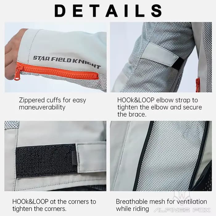 Star Field Knight – vestes de moto d'été pour hommes