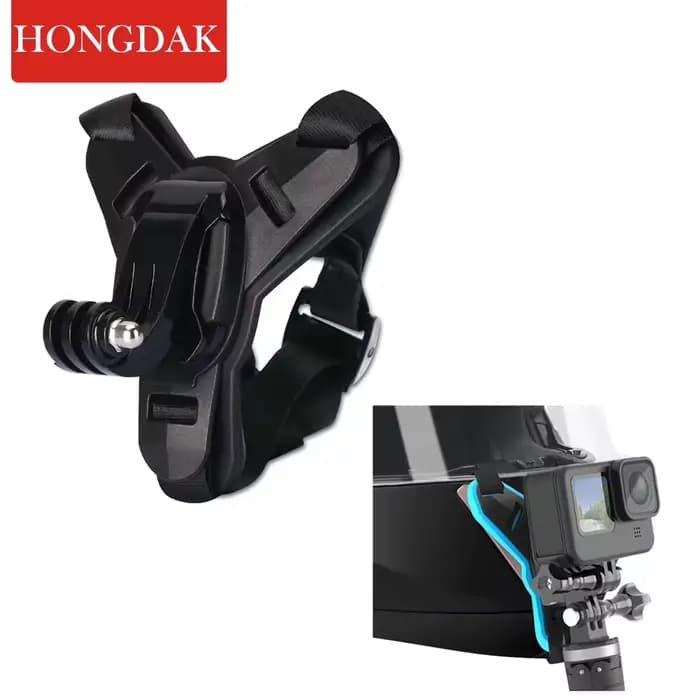 HONGDAK support de menton pour casque de moto pour GoPro Hero 11 10 9 8 7 6
