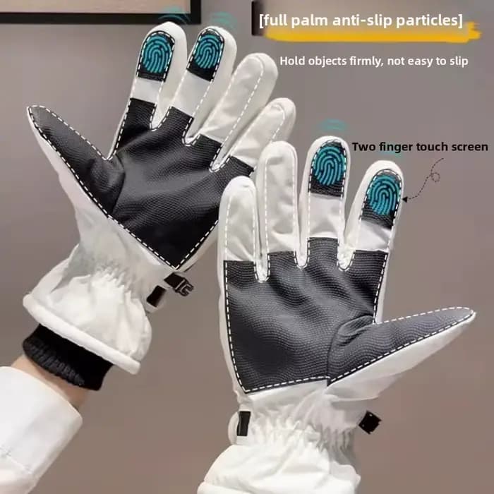 Gants d'hiver en polaire épaisse pour le ski et le cyclisme
