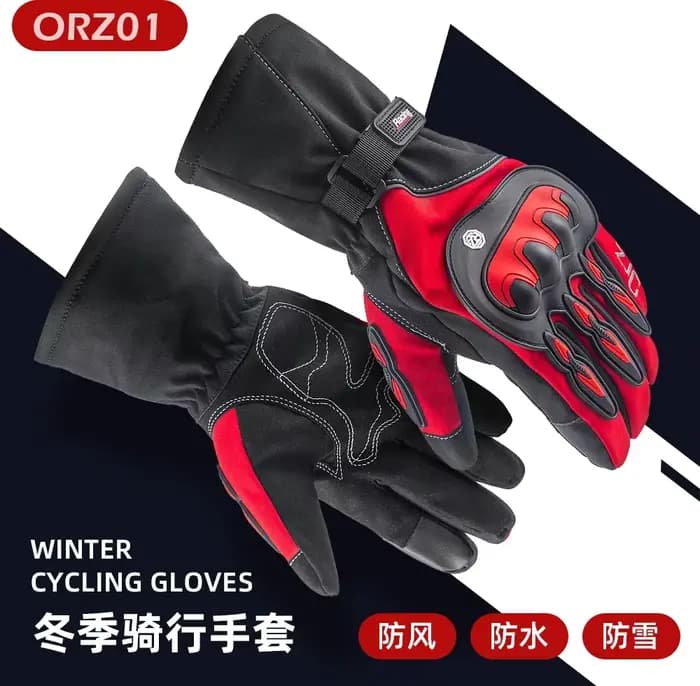 Gants de moto chauds d'hiver