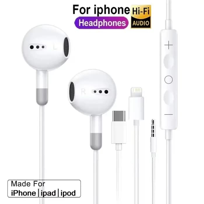 Écouteurs filaires intra-auriculaires pour iPhone 17 16 15 Pro Max, écouteurs pour Samsung Xiaomi