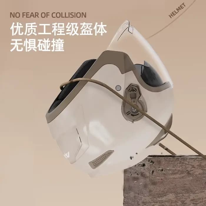 Casques de moto rétro double visière unisexe casque