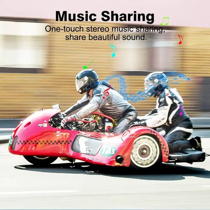 Casque de moto Bluetooth Maxto M6S avec interphone