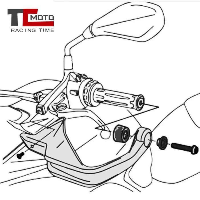Protège-mains de moto pour BMW R NINET R9T R NINE T Pure Scrambler Racer Urban G/S 2018 – 21
