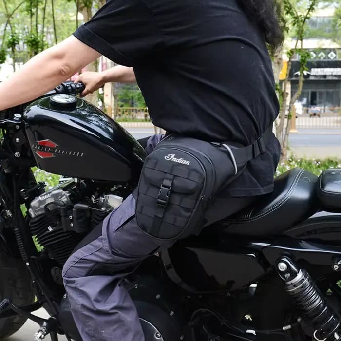 Sac de jambe tombante pour moto indienne multifonction