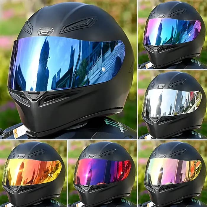 Casques de moto visière casque lentille