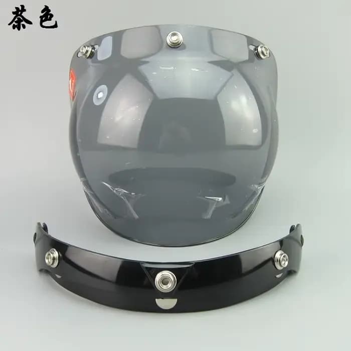 Visière à bulles pour casque de moto