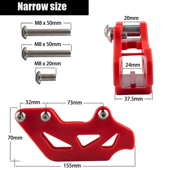 Guide de chaîne de moto Enduro couvre Protection