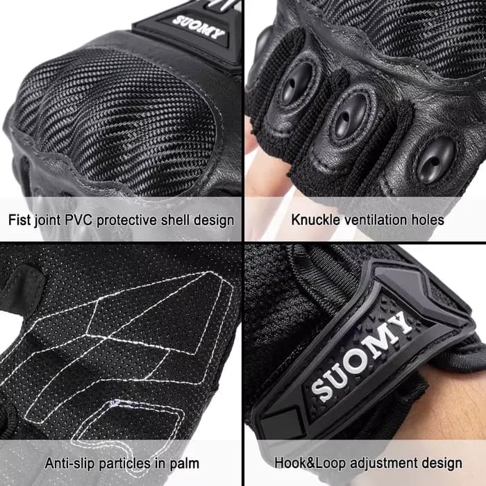 Gants de moto sans doigts