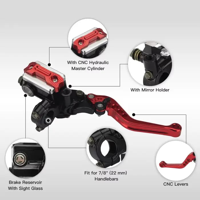 Accessoires de pompe supérieure modifiée pour moto