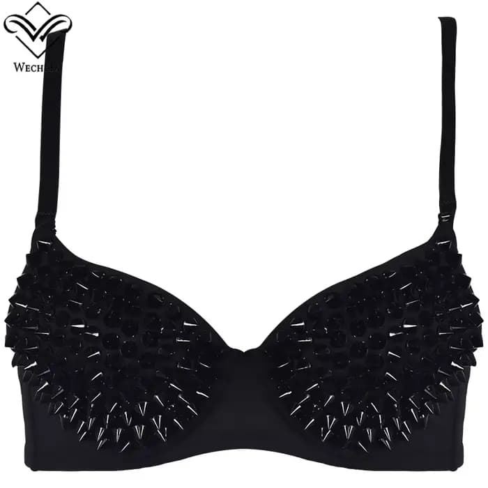 Soutien-gorge sexy, accessoires steampunk, corset à rivets, bustier push-up doré et argenté, vêtements de club pour femmes, lingerie sexy, sous-vêtements féminins