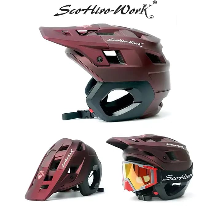Casque de vélo de montagne demi-visage