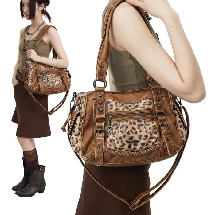 Sac fourre-tout vintage Y2K pour motardes
