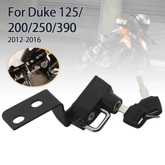 Verrouillage latéral pour casque de moto