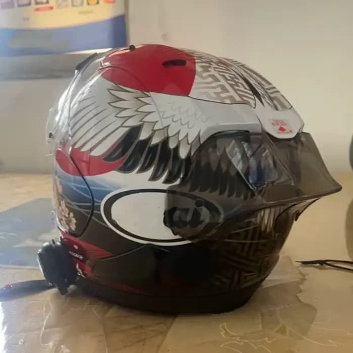 Accessoire de garniture arrière pour casque de moto Arai RX-7X