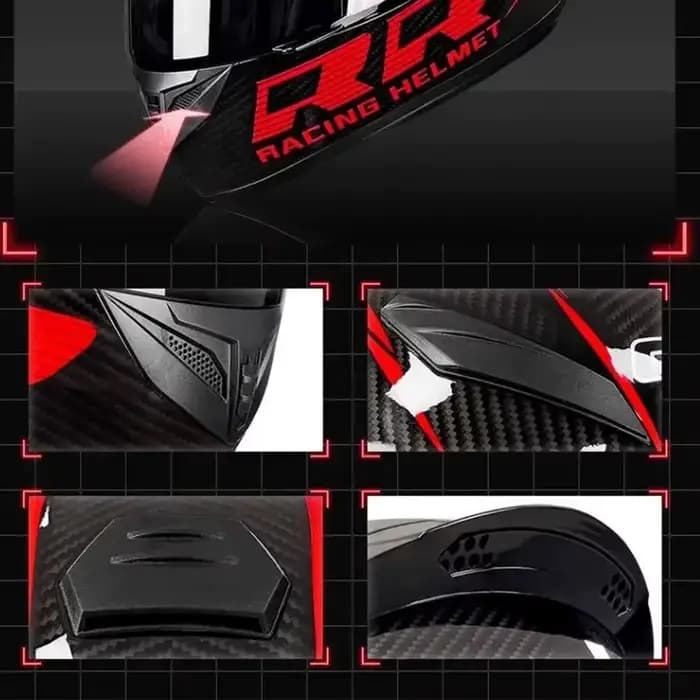 Casque de moto intégral - Certification DOT pour le dernier kart de descente de course pour hommes et femmes.