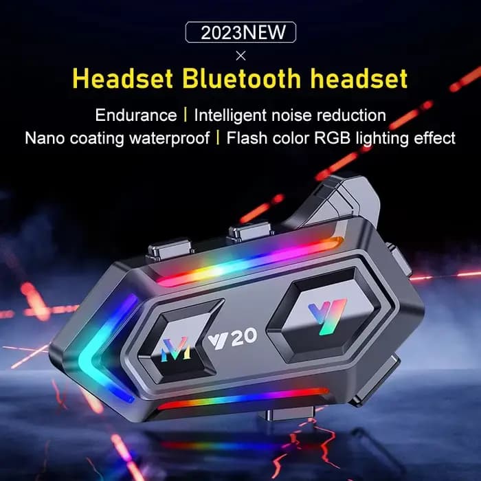 Casque de moto Y20 avec écouteurs sans fil BT5.3