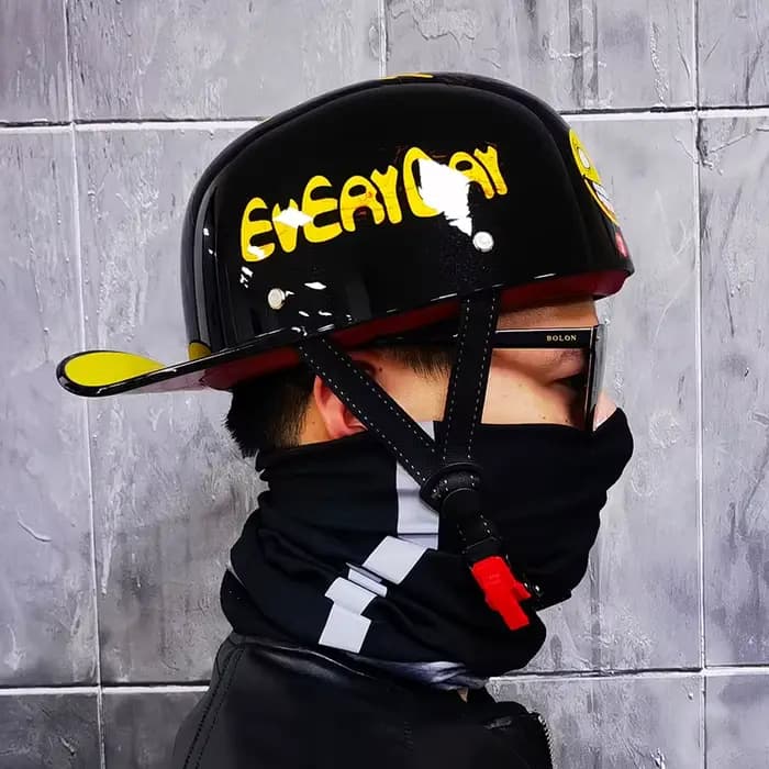 Casque de Moto rétro, demi-visage, Vintage, pour Scooter, motard, Crash, DOT