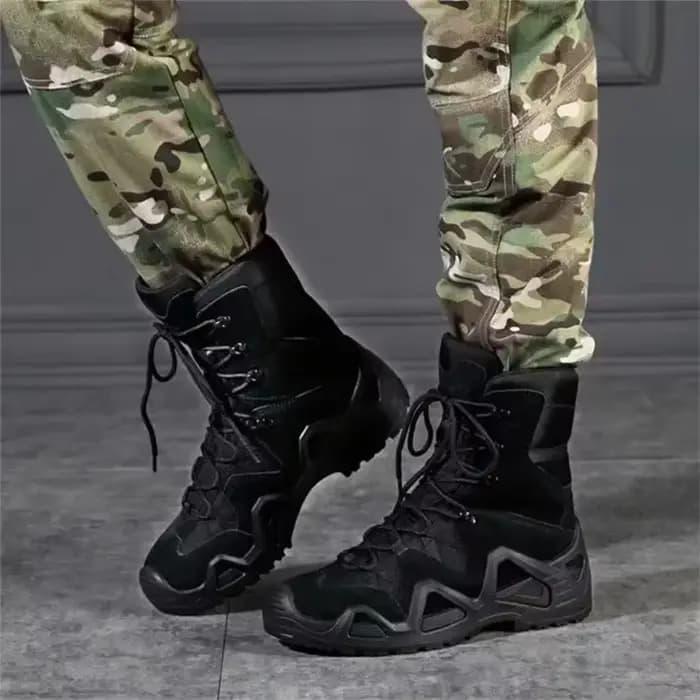 Bottes tactiques de Combat imperméables pour hommes, bottes de travail à la cheville pour randonnée en plein air, escalade Botas Tacticas, chaussures de sécurité pour Intervention militaire