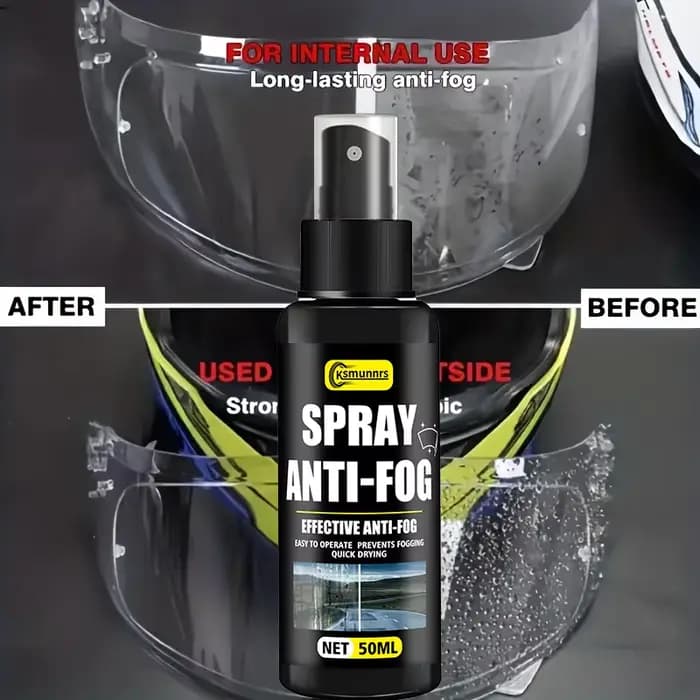 Spray antibuée pour casque de moto