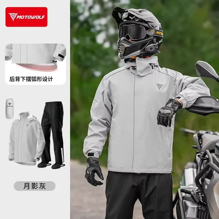 Combinaison de pluie pour moto Motowolf