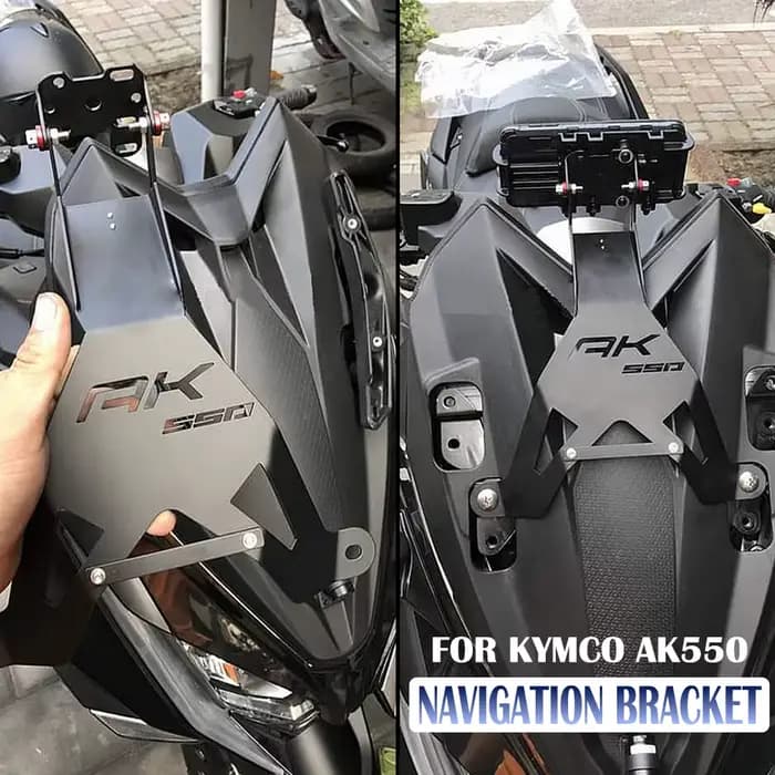 Support de Navigation avant et central pour KYMCO AK550
