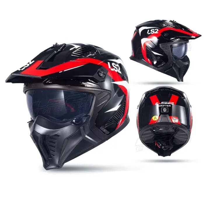 OF606 Drifter unisexe combinaison casques ouverts moto Motocross hommes femmes mode