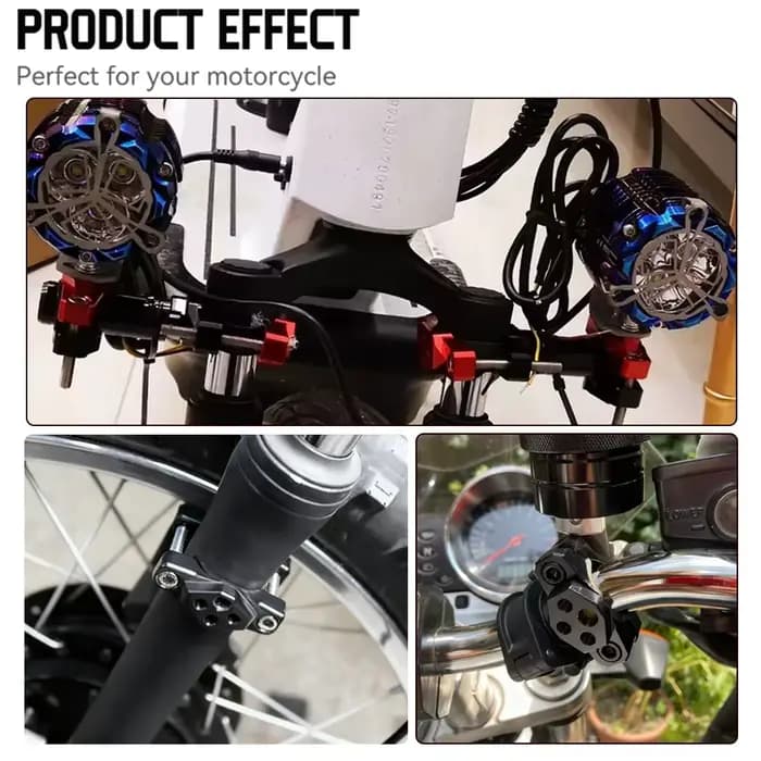 Support de fixation pour guidon de moto 22-32mm