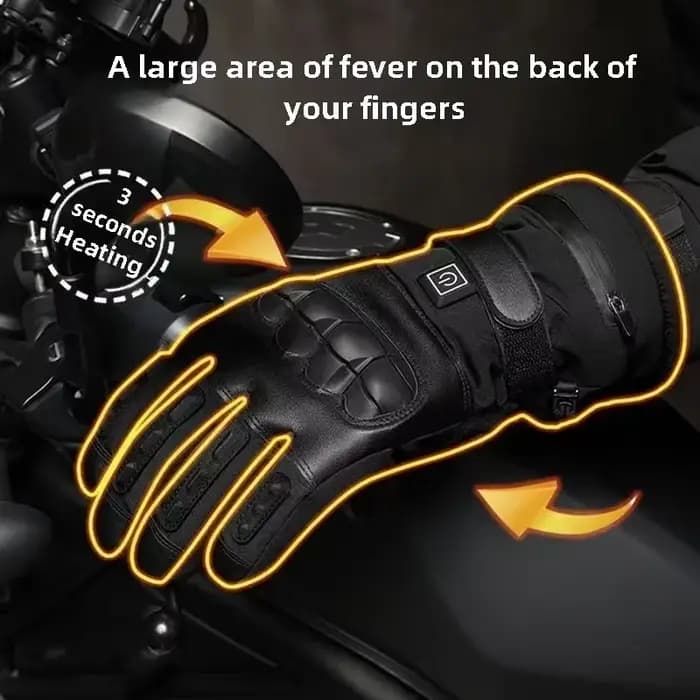 Gants de moto chauffants pour hommes