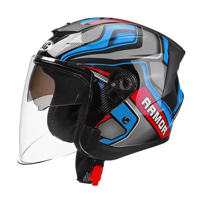 Casque de moto femme visage ouvert