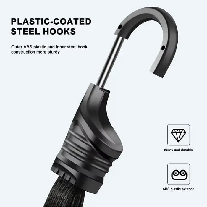 SEAMETAL 60/90CM sangles de casque de moto crochet bagages corde élastique rétractable sangle fixe