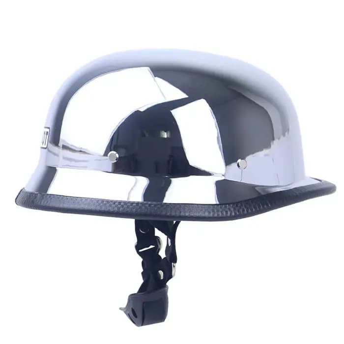 DOT – casque de moto de couleur Chrome argent miroir