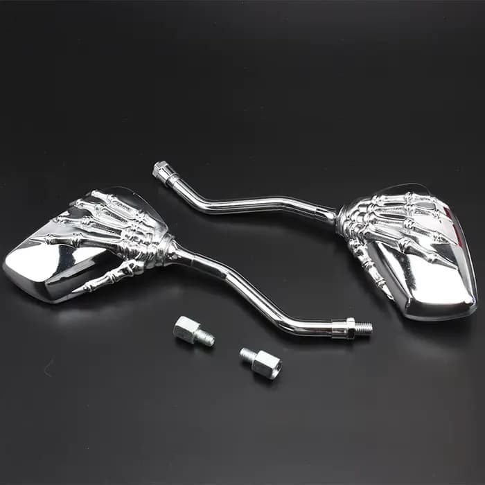 Rétroviseurs universels pour moto, accessoires pour Honda Shadow 600 VT 750, Suzuki Ltz 400, Kawasaki Skull Hand, 1 paire
