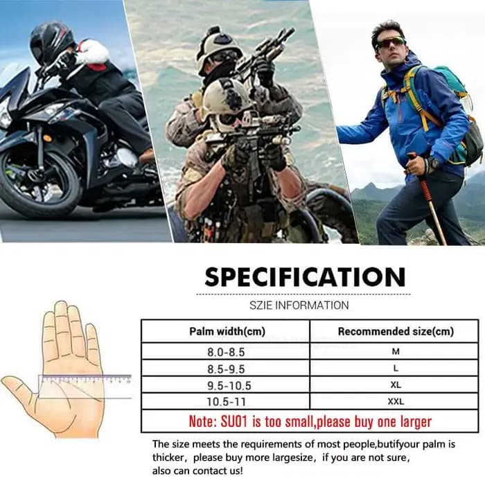 Gants de Moto bleus pour écran tactile