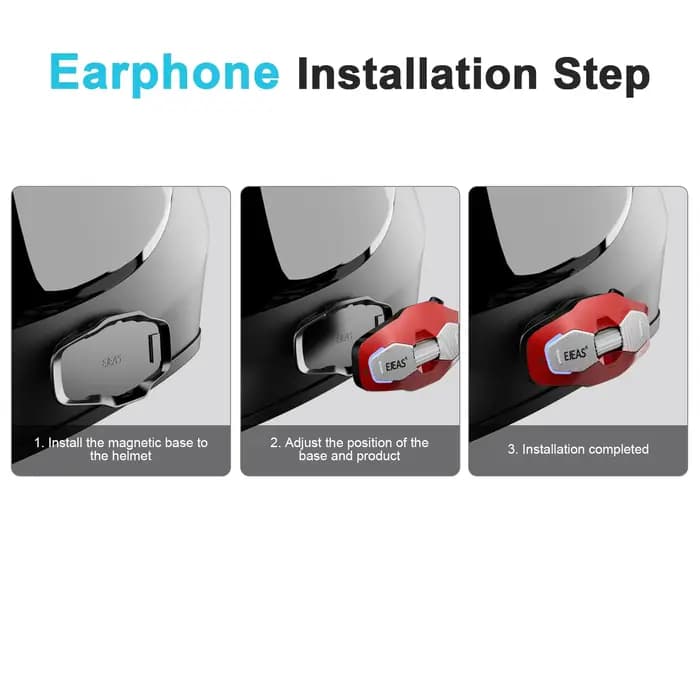 EJEAS X10 casque de moto Bluetooth interphone