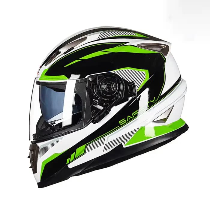 Casque de moto intégral hommes femmes DOT hiver sécurité Anti-buée étanche double lentille équitation