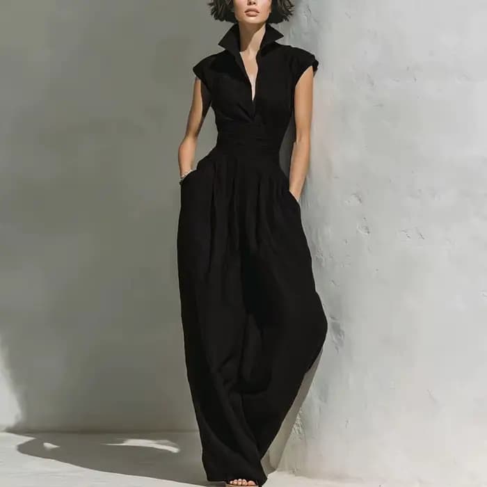 Combinaison élégante sans manches pour femme