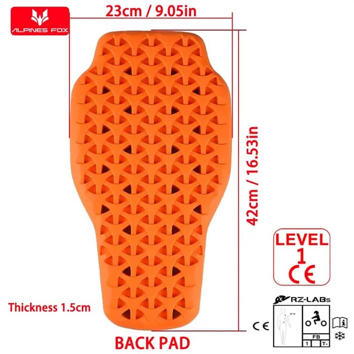 Équipement de protection pour veste de moto