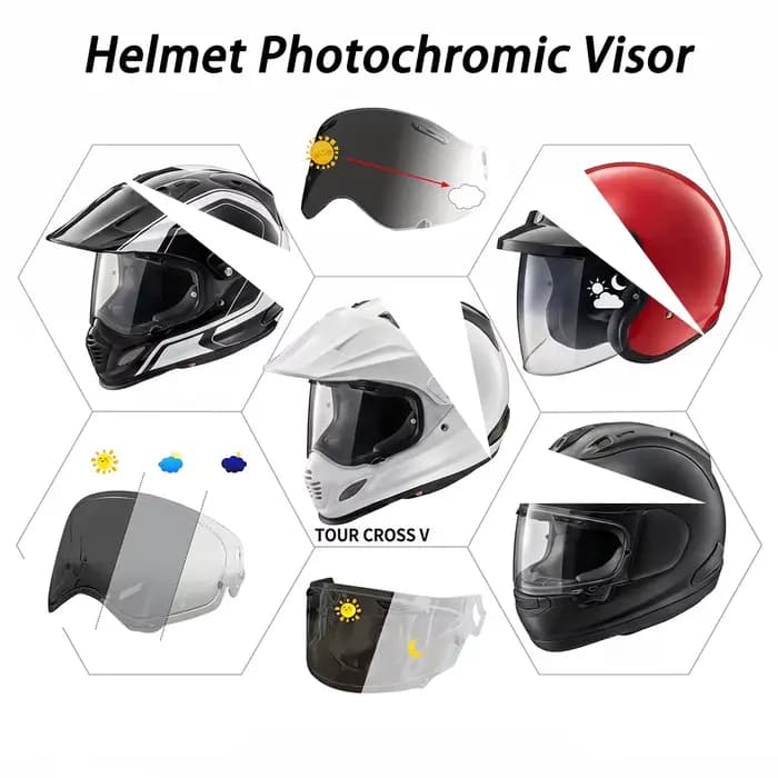 Visière photochromique de remplacement pour casque Arai RX-7X NEO XD GX TOUR CROSS 3
