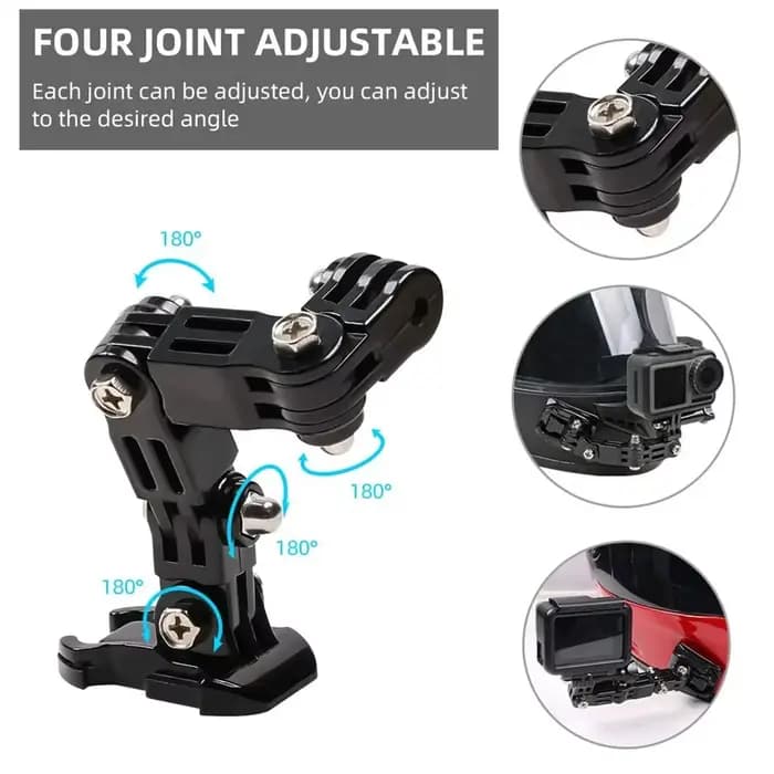 Support de casque de moto pour Gopro Hero 13 12 11 10 Yi osmo