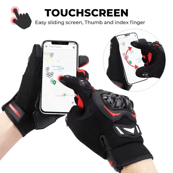 KEMITOUR été Moto gants CE écran tactile sport