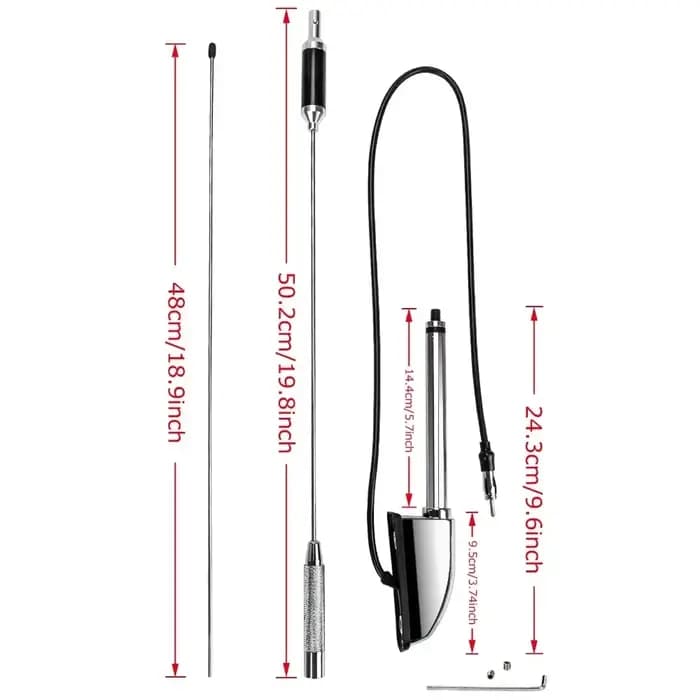 Antenne accessoire moto pour honda Goldwing 1800 GL1800 1500 GL1500 2001-2017