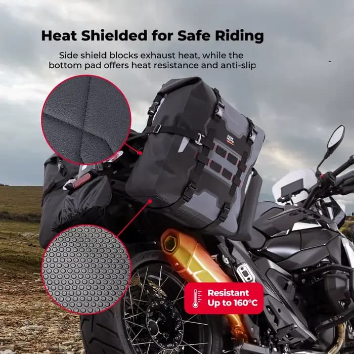 Sacs de sacoche de moto avec porte-bouteilles