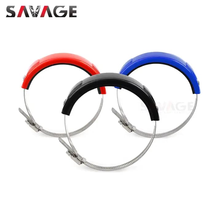 Supermoto Enduro bouclier thermique d'échappement 100-140mm silencieux tuyau queue couverture Protection pour Honda Suzuki YAMAHA Kawasaki XR CRF CR WR