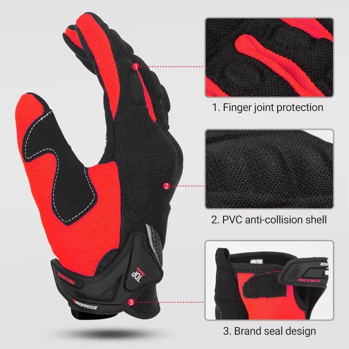 Gants de moto respirants pour moto